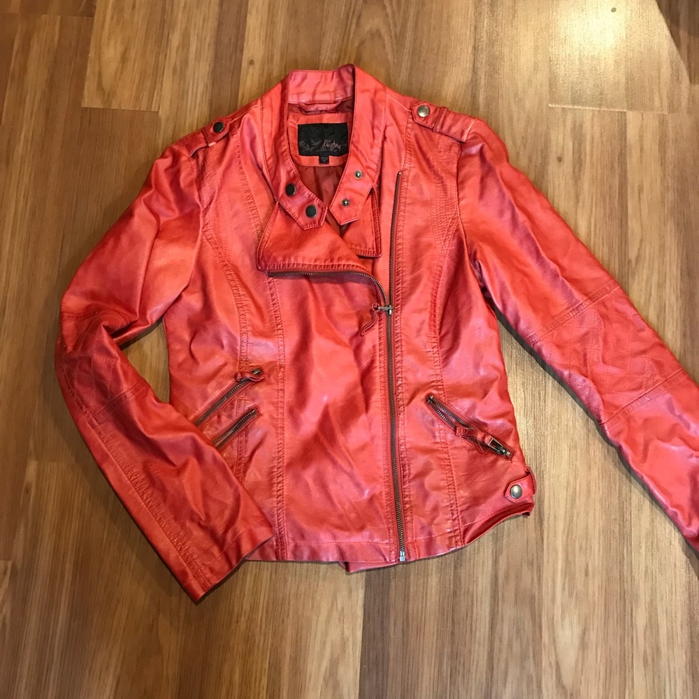 Day trip faux leather jacket